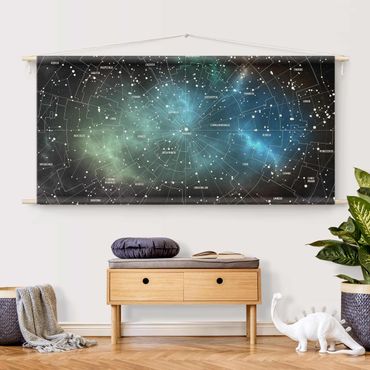 Tapestry - Stellar Constellation Map Galactic Nebula
