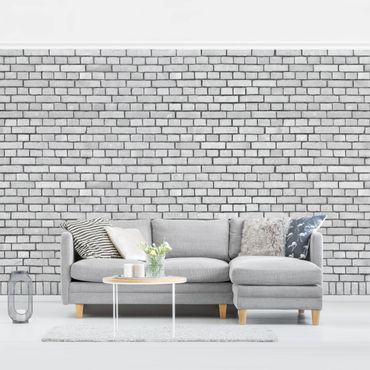Wallpaper - Brick Wall White