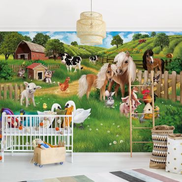 Wallpaper - Animal Club International - Farm Animals