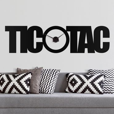 Wall sticker clock - TicTac