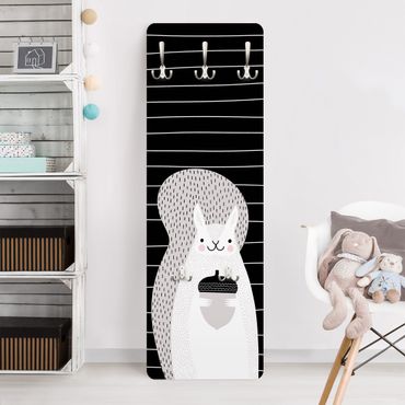 Coat rack kids - Zoo With Patterns - Squirrel