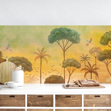Kitchen wall cladding - Tropical Sunrise