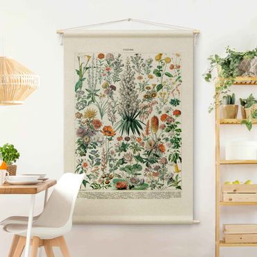 Tapestry - Vintage Teaching Illustration Flower l