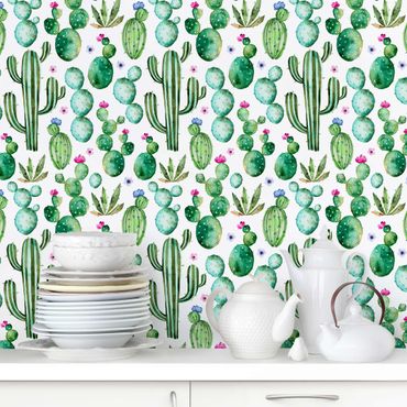 Wallpaper - Watercolour Cactus