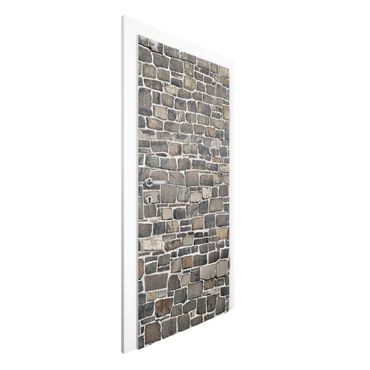 Door wallpaper - Crushed Stone Stone Wall