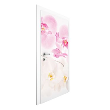 Door wallpaper - Delicate Orchids