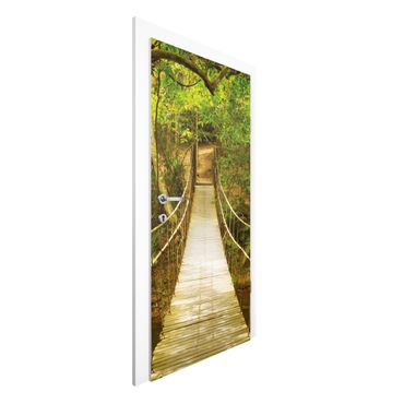 Door wallpaper - Jungle Bridge