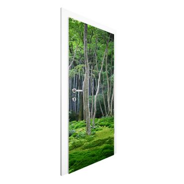 Door wallpaper - Japanese Forest