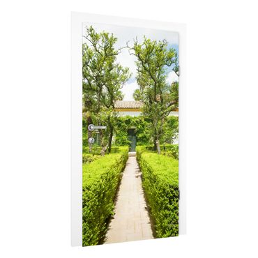 Door wallpaper - Palace Garden In Seville