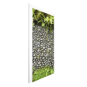 Door wallpaper - Stone Wall With Plants