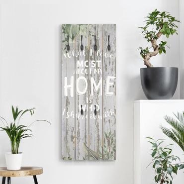Wooden coat rack - Shabby Tropical - Home Is