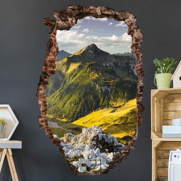Wall sticker - Mountains And Valley Of The Lechtal Alps In Tirol
