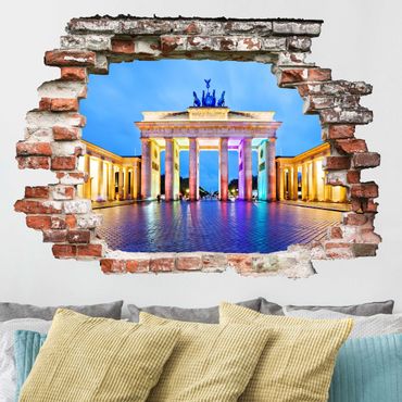 Wall sticker - Illuminated Brandenburg Gate
