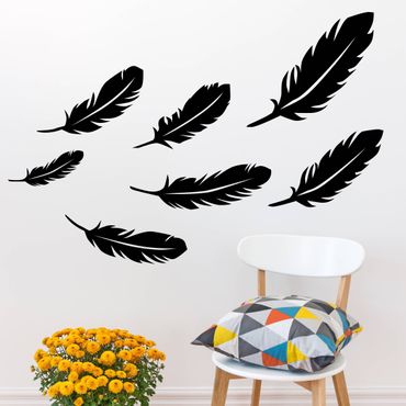 Wall sticker - 7 Feathers