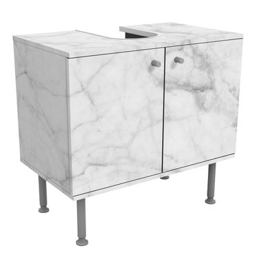 Wash basin cabinet design - Bianco Carrara