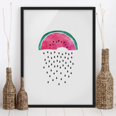 Framed poster - Watermelon Rain