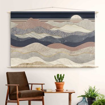 Tapestry - Wavey Mountain Landscape