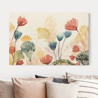 Natural canvas print - Wildflowers In Summer - Landscape format 3:2