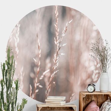 Self-adhesive round wallpaper - Wild Meadow