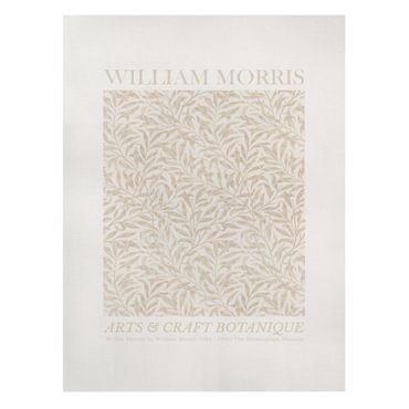 Print on canvas - William Morris - Willow Pattern Beige - Portrait format 3:4