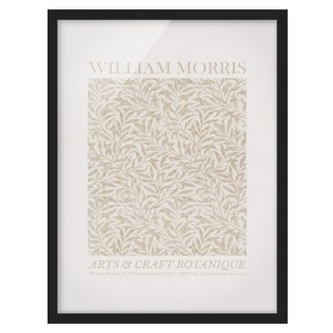 Framed prints - William Morris - Willow Pattern Beige