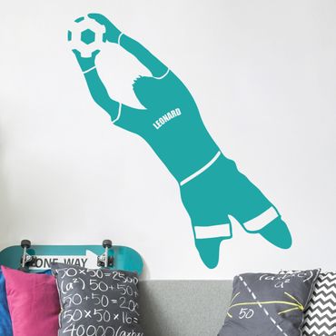 Wall sticker customised text - Customised text goalkeeper
