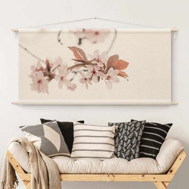 Tapestry - Delicate Cherry Blossoms On A Twig