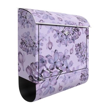 Letterbox - Delicate Watercolour Lilac Blossom Pattern