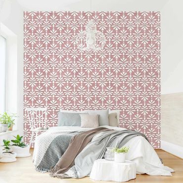 Wallpaper - Delicate Pattern In Antique Pink