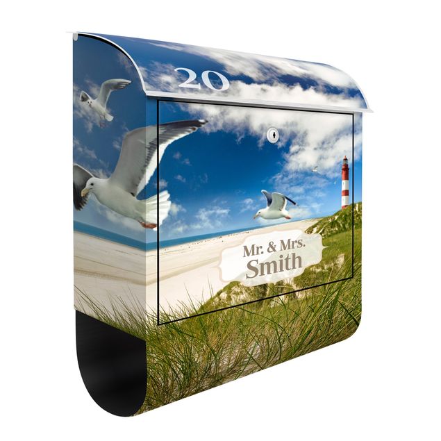 Letterboxes personalized text Dune Breeze