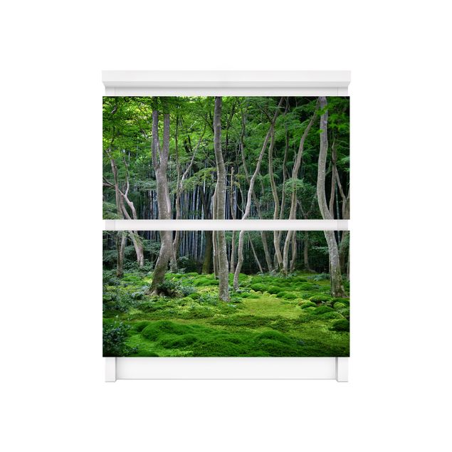 Adhesive films green Japanese Forest
