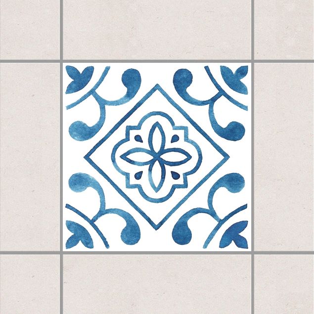 Kitchen Pattern Blue White Series No.2