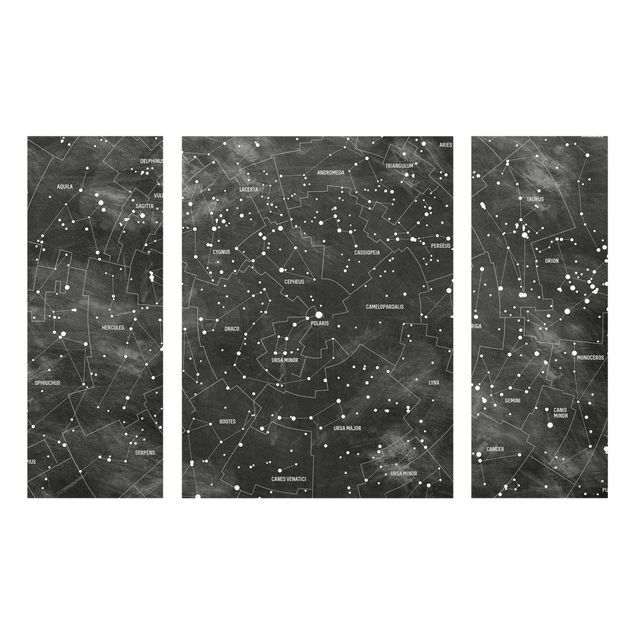 Architectural prints Map Of Constellations Blackboard Look