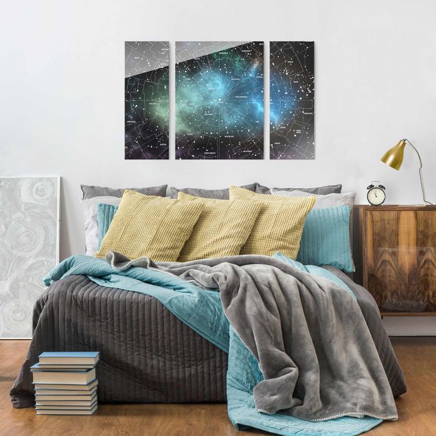 Architectural prints Stellar Constellation Map Galactic Nebula