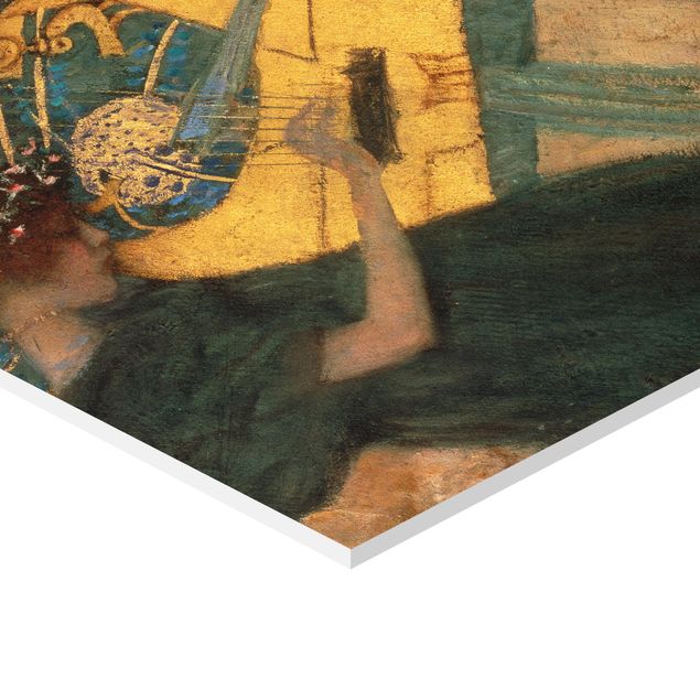 Green art prints Gustav Klimt - Music