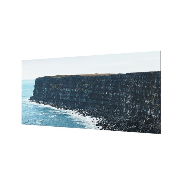Splashback - Rocky Islandic Cliffs  - Landscape format 2:1