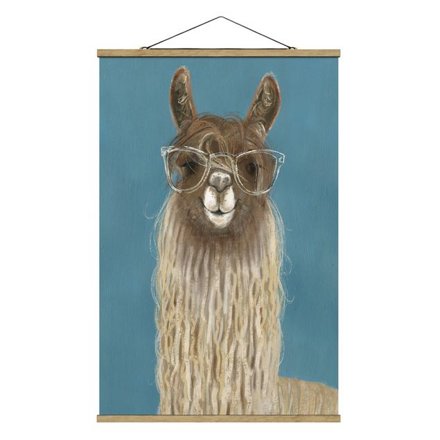 Modern art prints Lama With Glasses III