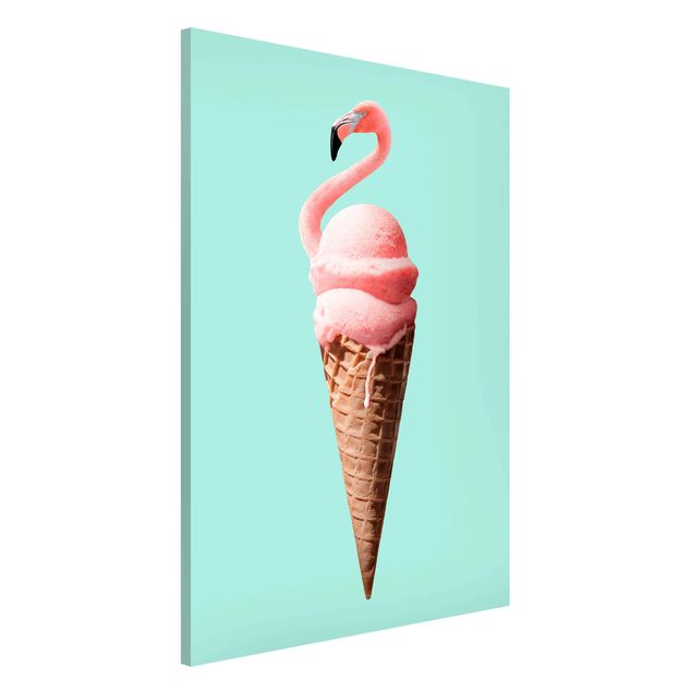 Magnet boards animals Ice Cream Cone With Flamingo