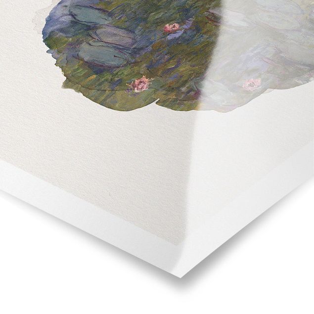 Posters art print WaterColours - Claude Monet - Water Lilies (Nympheas)