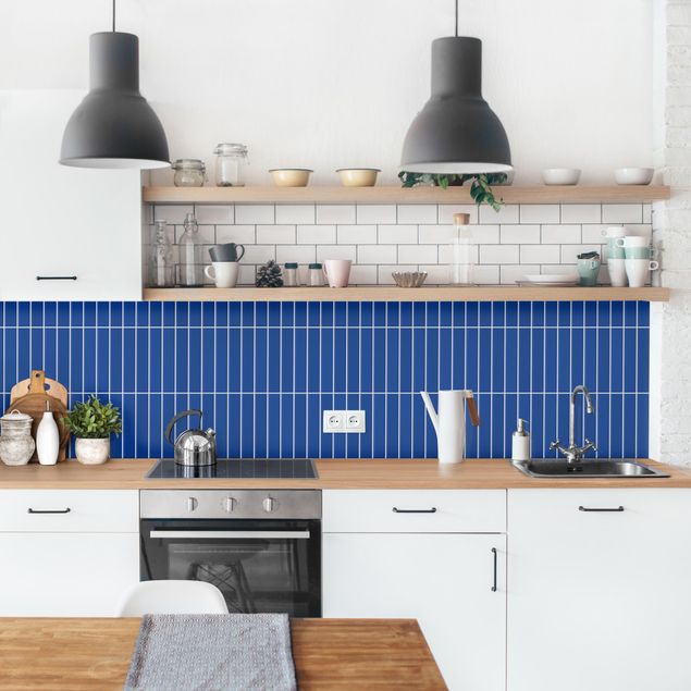 Kitchen Subway Tiles - Blue