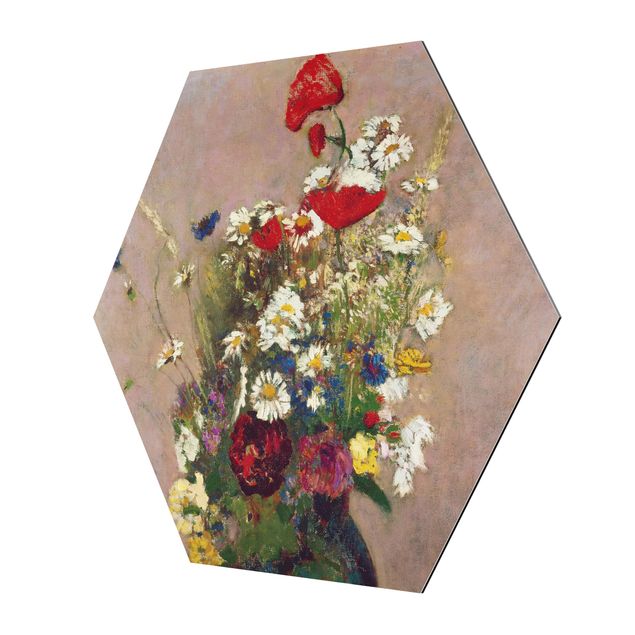 Floral prints Odilon Redon - Flower Vase with Poppies