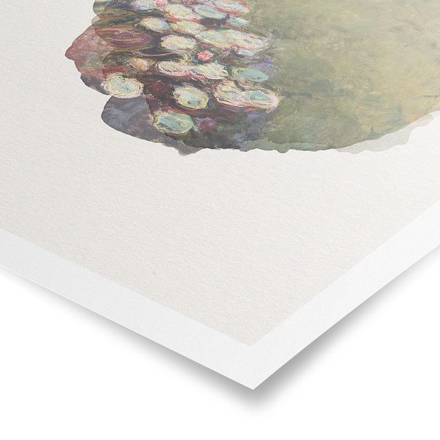 Art posters WaterColours - Claude Monet - Water Lilies