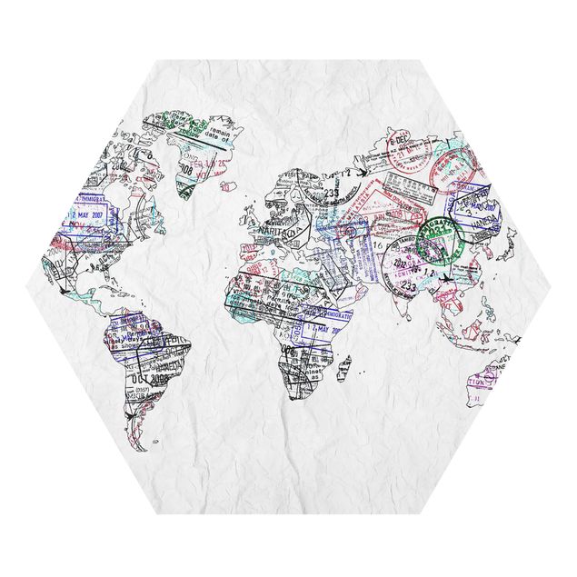 Forex prints Passport Stamp World Map