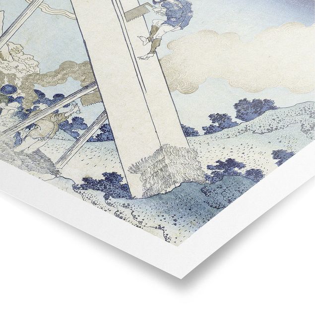 Art prints Katsushika Hokusai - In The Totomi Mountains