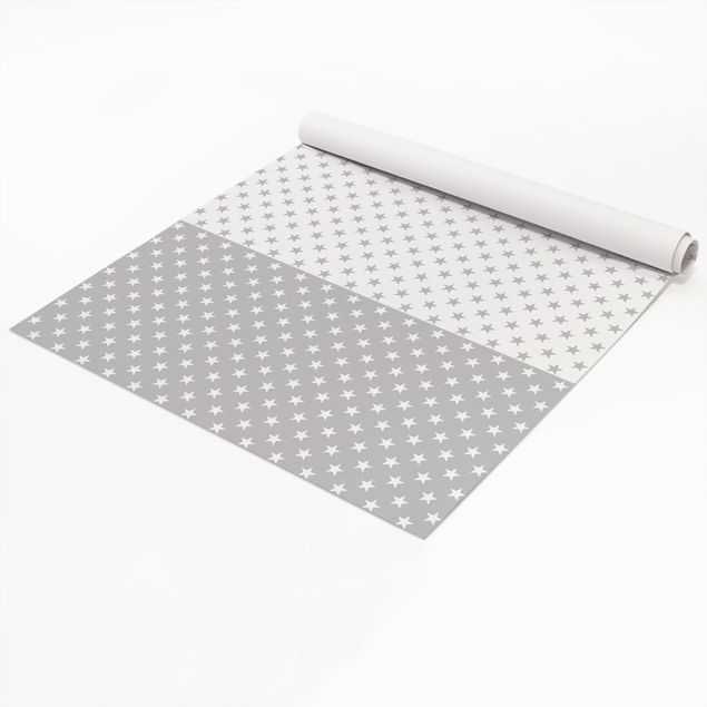 Adhesive films patterns Star Pattern Set In Grey And White