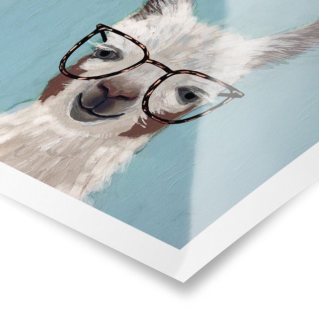 Posters animals Lama With Glasses II