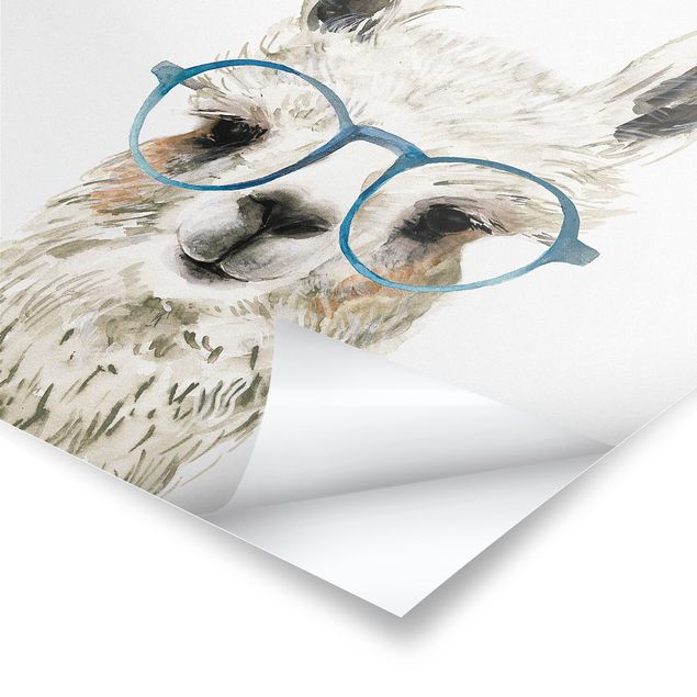 Prints Hip Lama With Glasses III