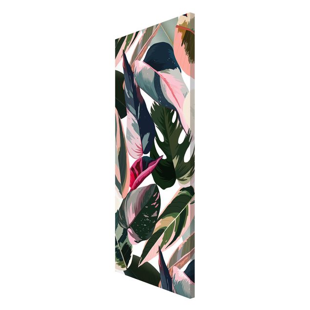 Floral canvas Pink Tropical Pattern XXL
