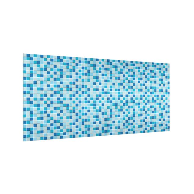 Glass splashback patterns Mosaic Tiles Meeresrauschen