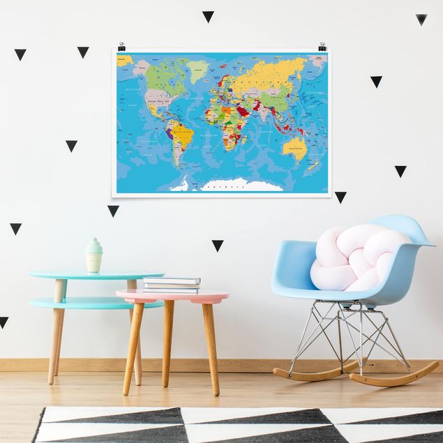 World map poster The World's Countries